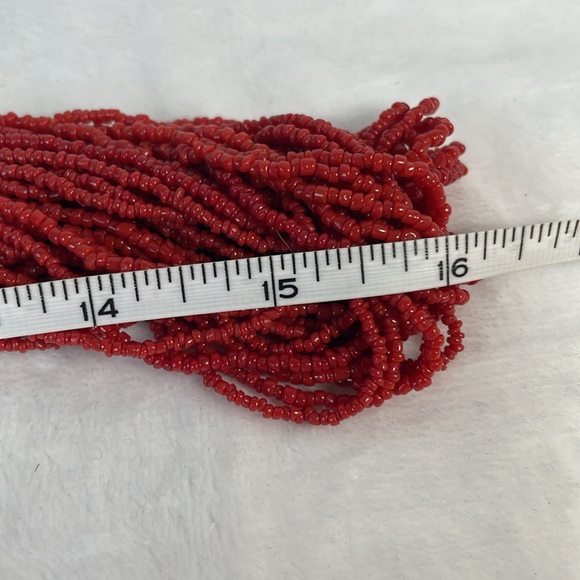 Vintage red coral necklace and earring set. - Picture 5 of 6